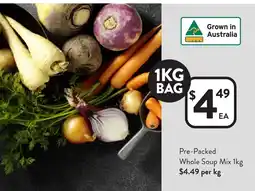 Foodworks Pre-packed whole soup mix offer