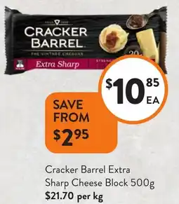 Foodworks Sharp cheese block offer