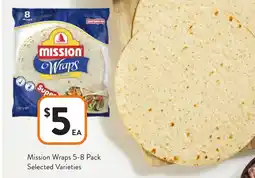 Foodworks Mission Wraps offer