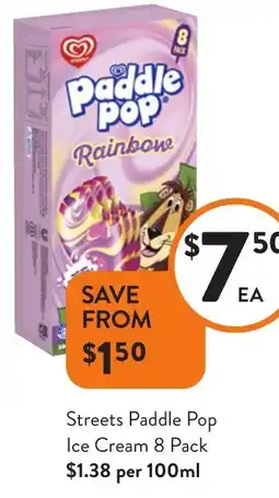 Foodworks Streets Paddle Pop offer