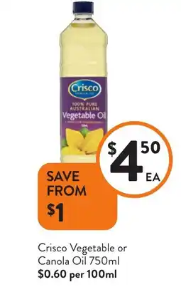 Foodworks Vegetable Oil offer