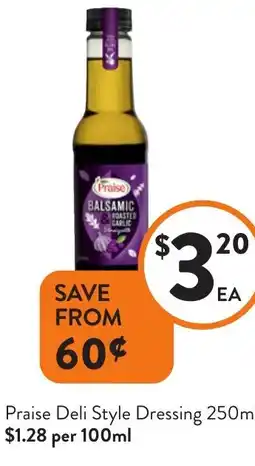 Foodworks Praise balsamic offer