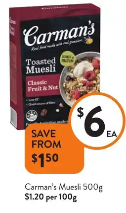 Foodworks Toasted muesli classic fruit & nut offer
