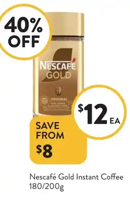 Foodworks Nescafé gold instant coffee offer