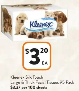 Foodworks Kleenex silk touch offer