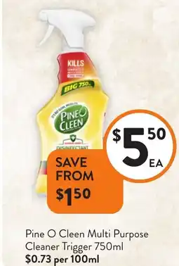 Foodworks Pine o cleen multi purpose offer