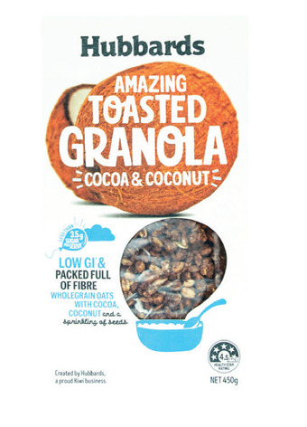 Woolworths Hubbards muesli, clusters and granola 450g offer