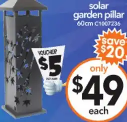 Cheap as Chips Solar garden pillar offer