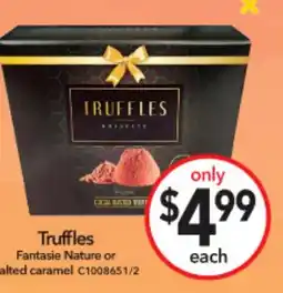 Cheap as Chips Truffles fantasie nature or salted caramel offer