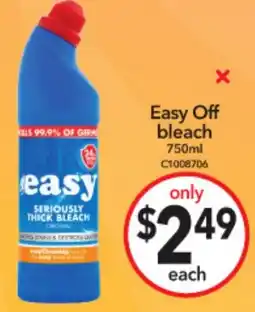 Cheap as Chips Easy off bleach offer