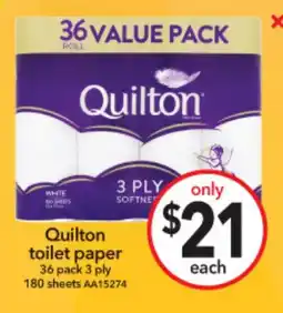 Cheap as Chips Quilton toilet paper offer