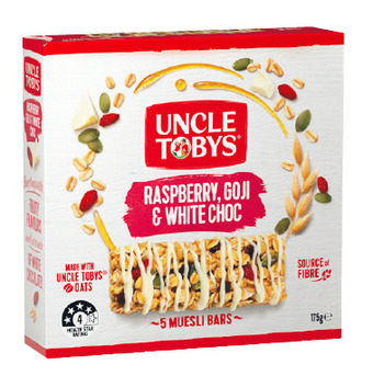 Woolworths Uncle toby’s muesli bars 175g pk 5 or uncle toby’s oat slice 140g pk 4 offer