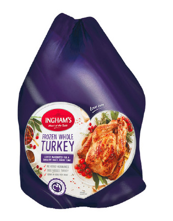 Woolworths Ingham’s frozen whole turkey – from the freezer offer