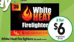 Cheap as Chips White Heat fire lighters offer