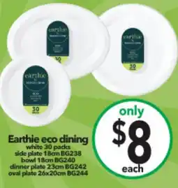 Cheap as Chips Earthie eco dining offer