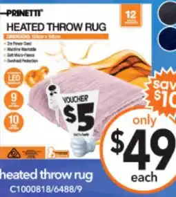 Cheap as Chips Heated throw rug offer