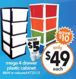 Cheap as Chips Drawer plastic cabinet offer