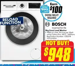 The Good Guys Front load washer offer