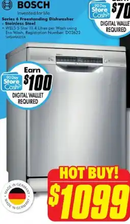 The Good Guys Freestanding dishwasher offer