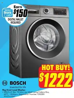 The Good Guys Front load washer offer