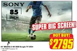 The Good Guys 85* bravia 3 4k hdr google tv 2024 offer