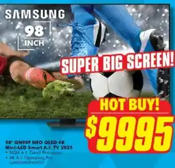 The Good Guys 98" qn90f neo qled 4k mini-led smart a.i. tv 2025 offer