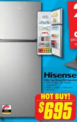 The Good Guys 326L Top Mount Refrigerator offer