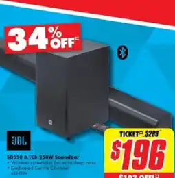 The Good Guys Sb550 3.1ch 250w soundbar offer