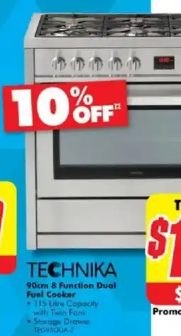 The Good Guys Function dual fuel cooker offer