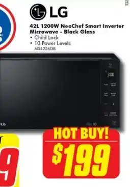 The Good Guys Neochef smart inverter microwave - black glass offer