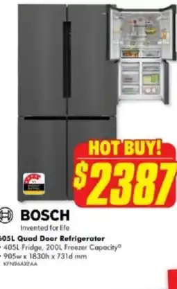 The Good Guys Quad door refrigerator offer
