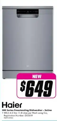 The Good Guys 300 series freestanding dishwasher offer