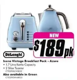 Icona vintage breakfast pack