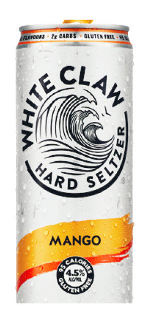 Woolworths White claw mango seltzer cans 4x330ml offer