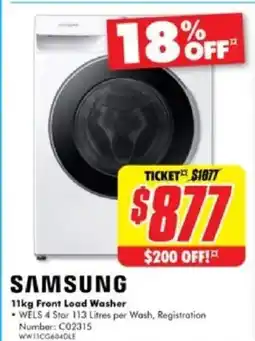 The Good Guys Front Load Washer offer