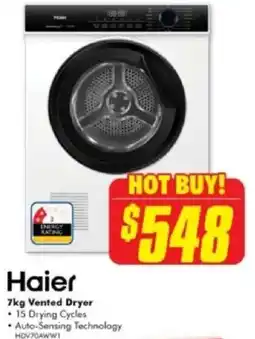 The Good Guys Vented dryer offer