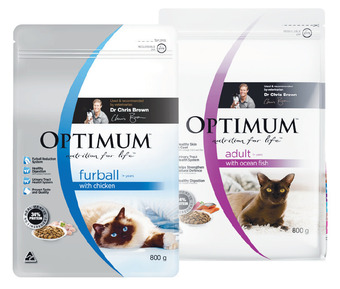 Woolworths Optimum dry cat food 800g offer