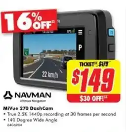 The Good Guys Mivue 270 dash cam offer