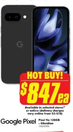 The Good Guys Google Pixel 9a 128GB offer