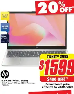 The Good Guys 15.6" core™ ultra 7 laptop offer
