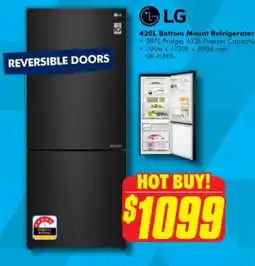 The Good Guys Bottom mount refrigerator offer