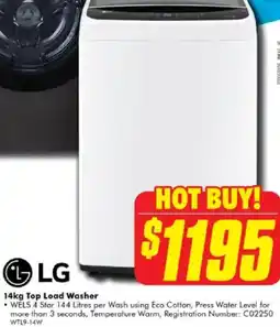 The Good Guys Top load washer offer