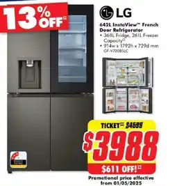 The Good Guys French door refrigerator offer