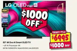 JB Hi-Fi 83" 4k evo al smart oled tv offer