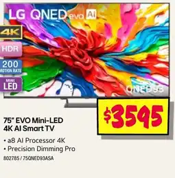 JB Hi-Fi 75" evo mini-led 4k ai smart tv offer