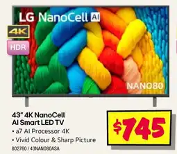 JB Hi-Fi 43" 4k nanocell al smart led tv offer