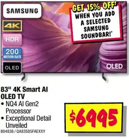 JB Hi-Fi 83" 4k smart al oled tv offer