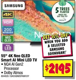 JB Hi-Fi 55" 4k neo qled smart al mini led tv offer