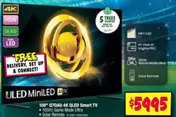 JB Hi-Fi 100" q7qau 4k qled smart tv offer