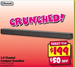 JB Hi-Fi 2.0 channel compact soundbar offer